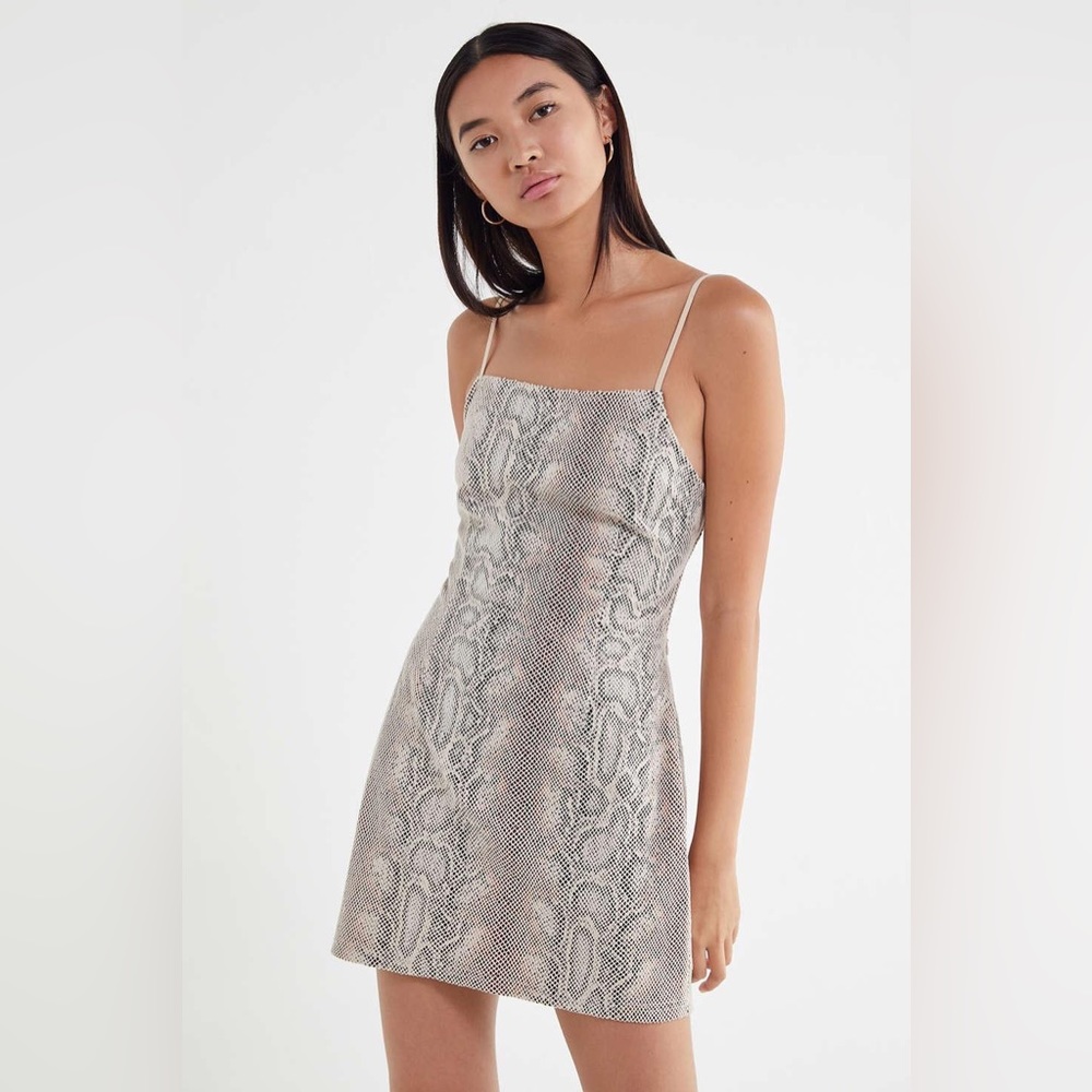 Urban Outfitter Snakeskin Open Back Dress
